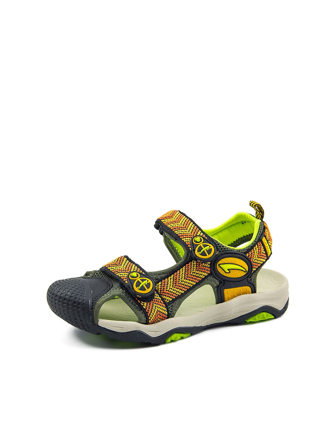 七波辉凉鞋 夏季男中童沙滩凉鞋 休闲时尚凉鞋军绿