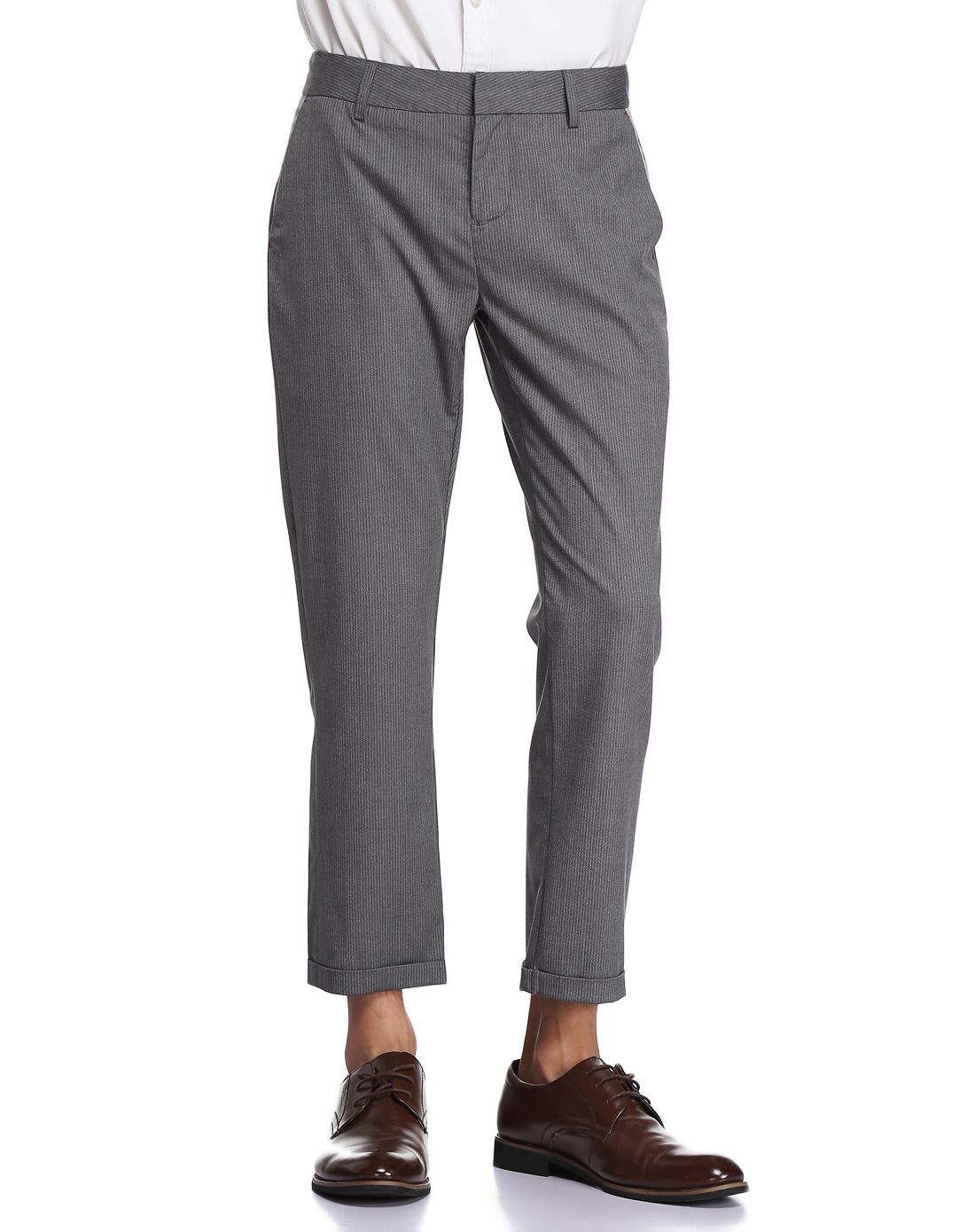 灰色简洁百搭休闲裤