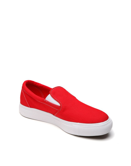 all star 女款红色低帮帆布鞋 活力一脚蹬 匡威converse