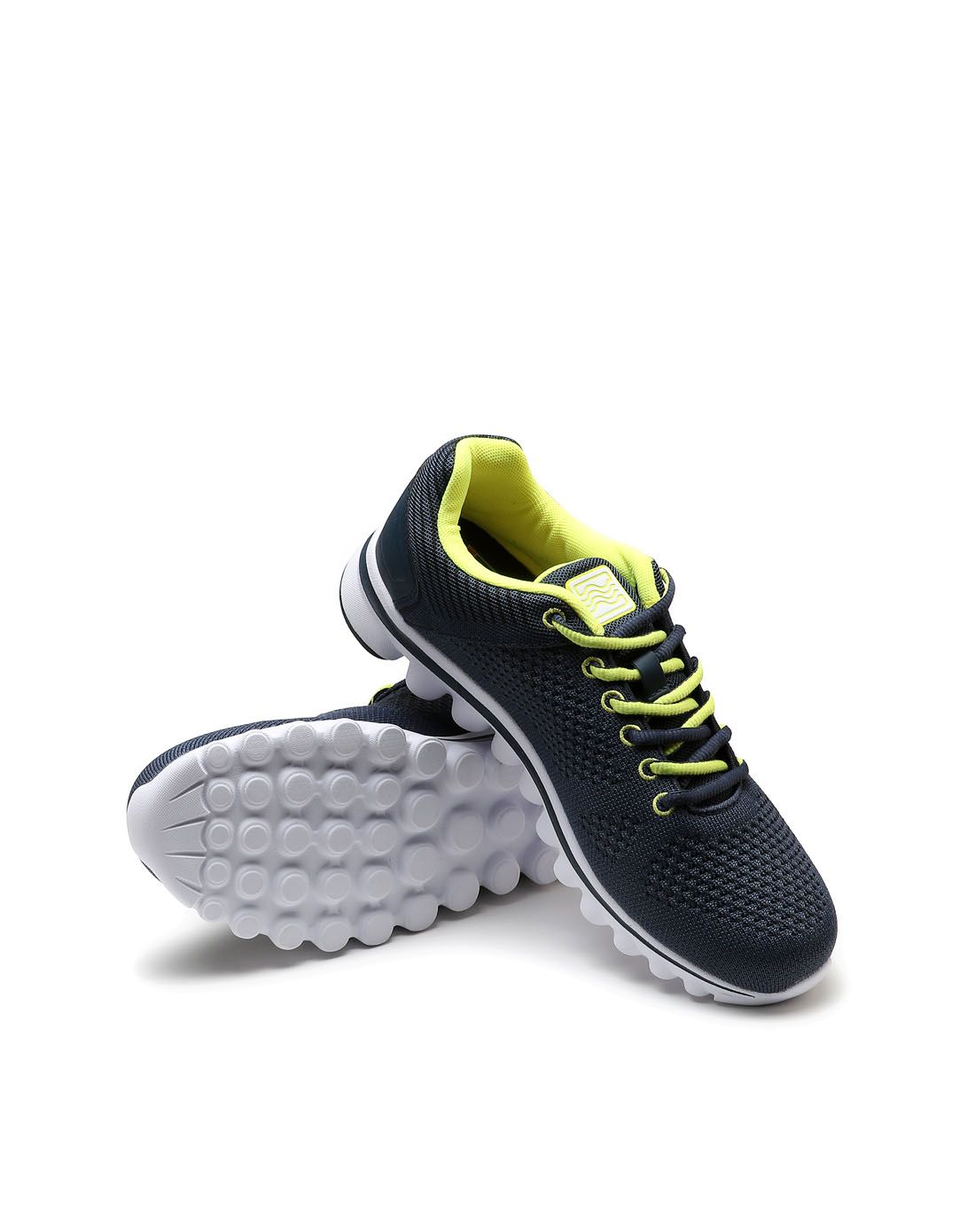 安踏跑步系列运动专场缓震透气 男款深蓝灰色跑鞋11535520-1_唯品会