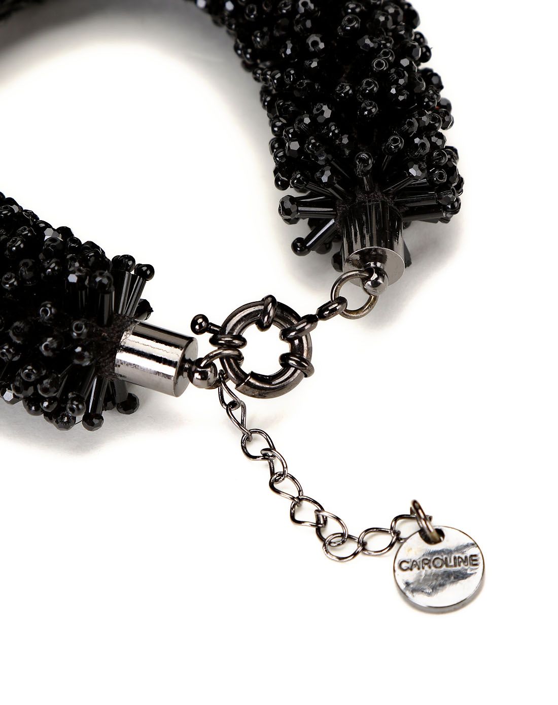 caroline黑色个性时尚工艺项链