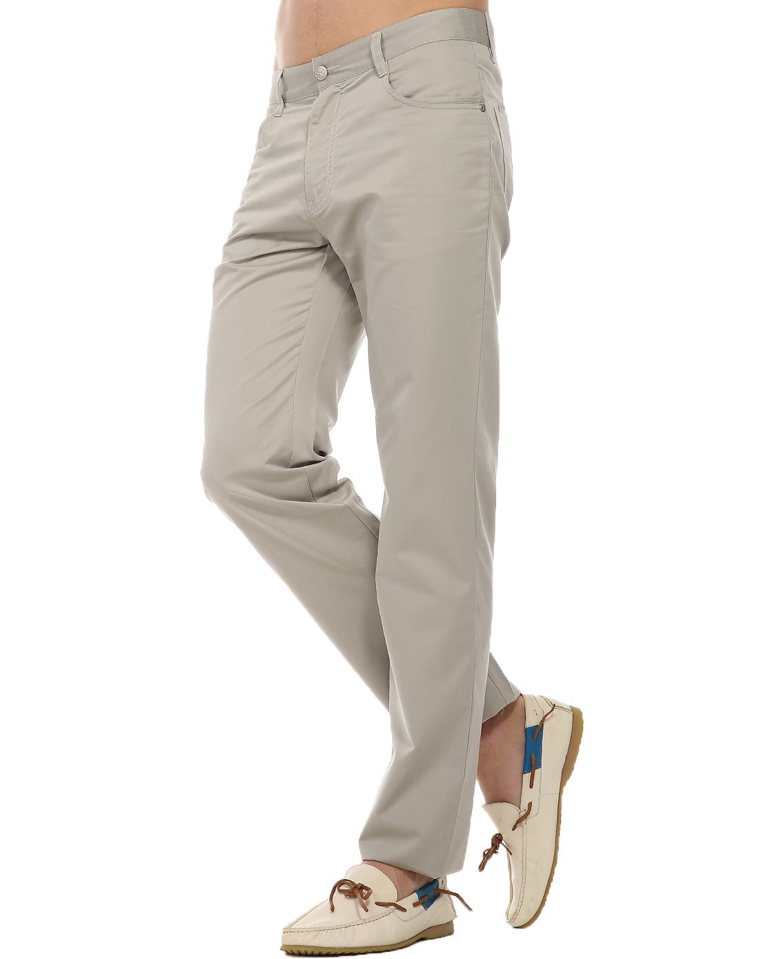 利奥纳多leonardo棉混纺休闲商务百搭休闲裤r62bk71099874_唯品会