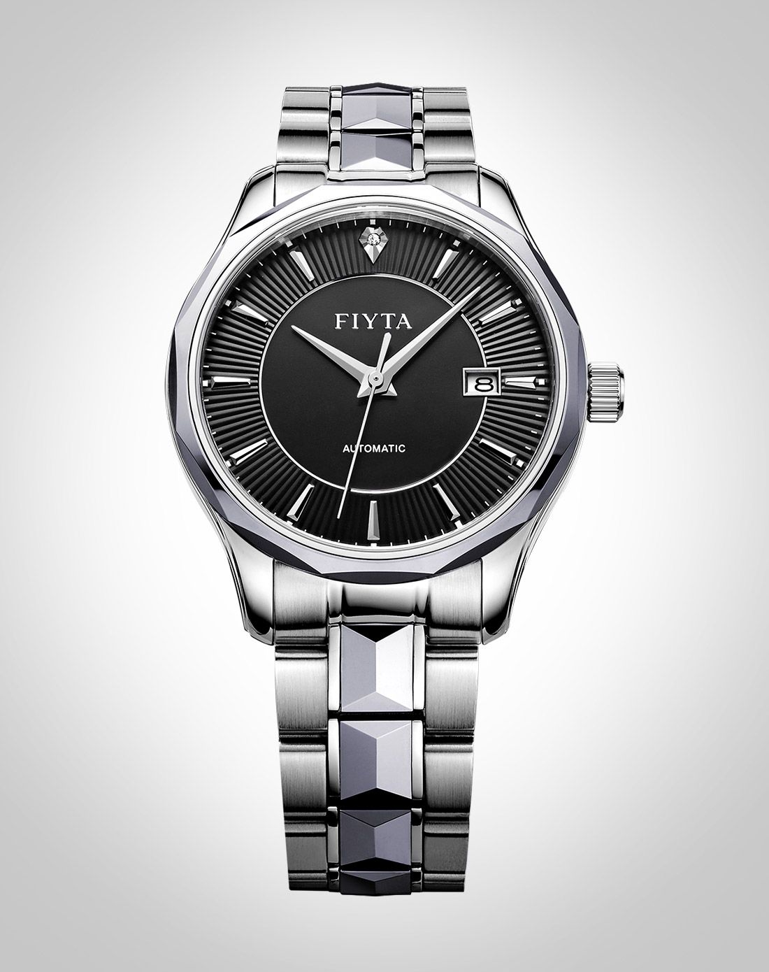 【唯品首发】时尚简约日历显示机械男表