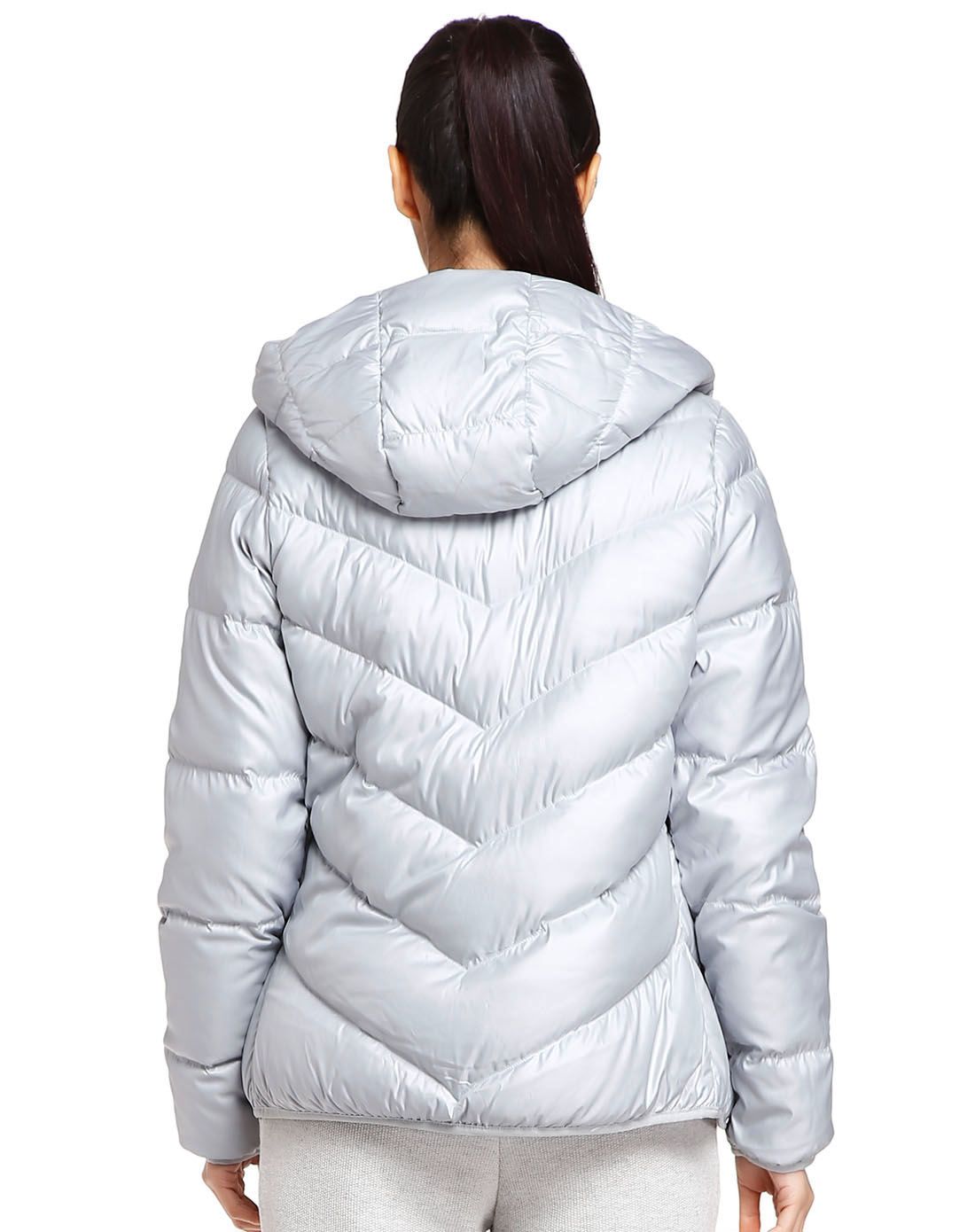 防寒保暖 女款灰色羽绒服 训练系列