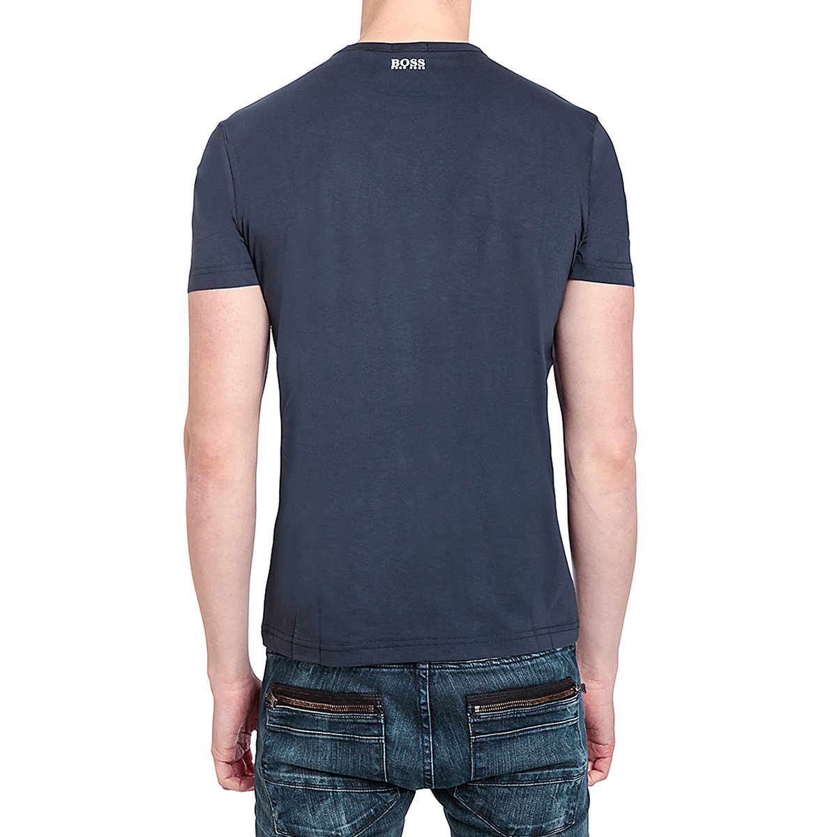 买手推荐 montblanc&hugo boss精英雨果博斯 男士运动休闲棉质印花