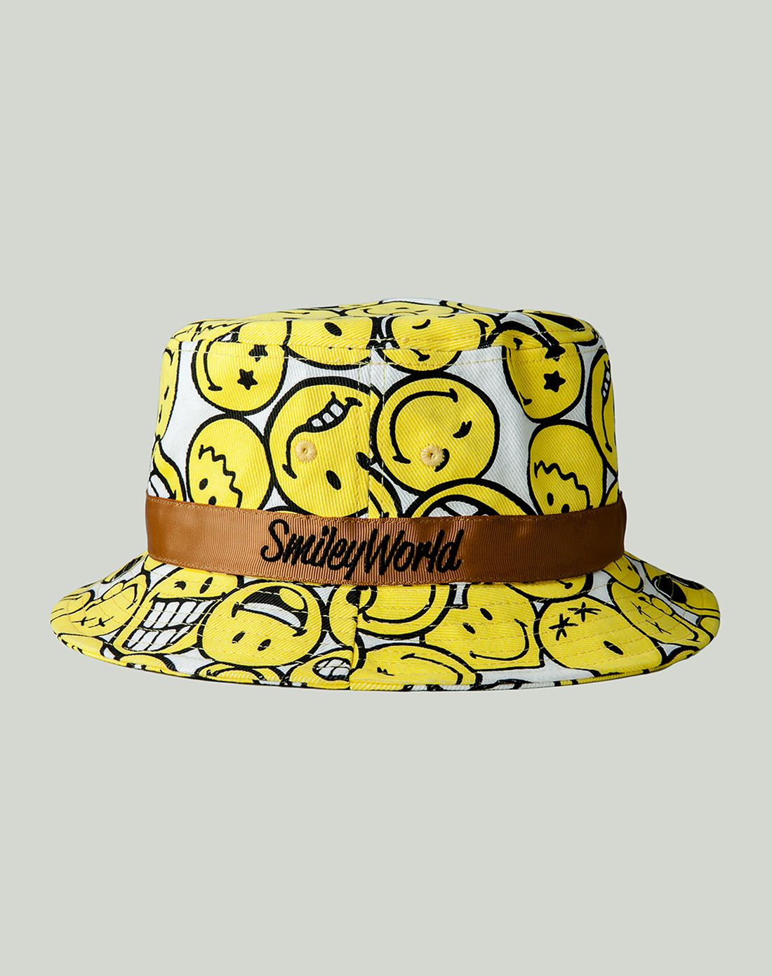 smileyworld白底黄色笑脸世界渔夫帽buckethat-bigsmilewhite_唯品会