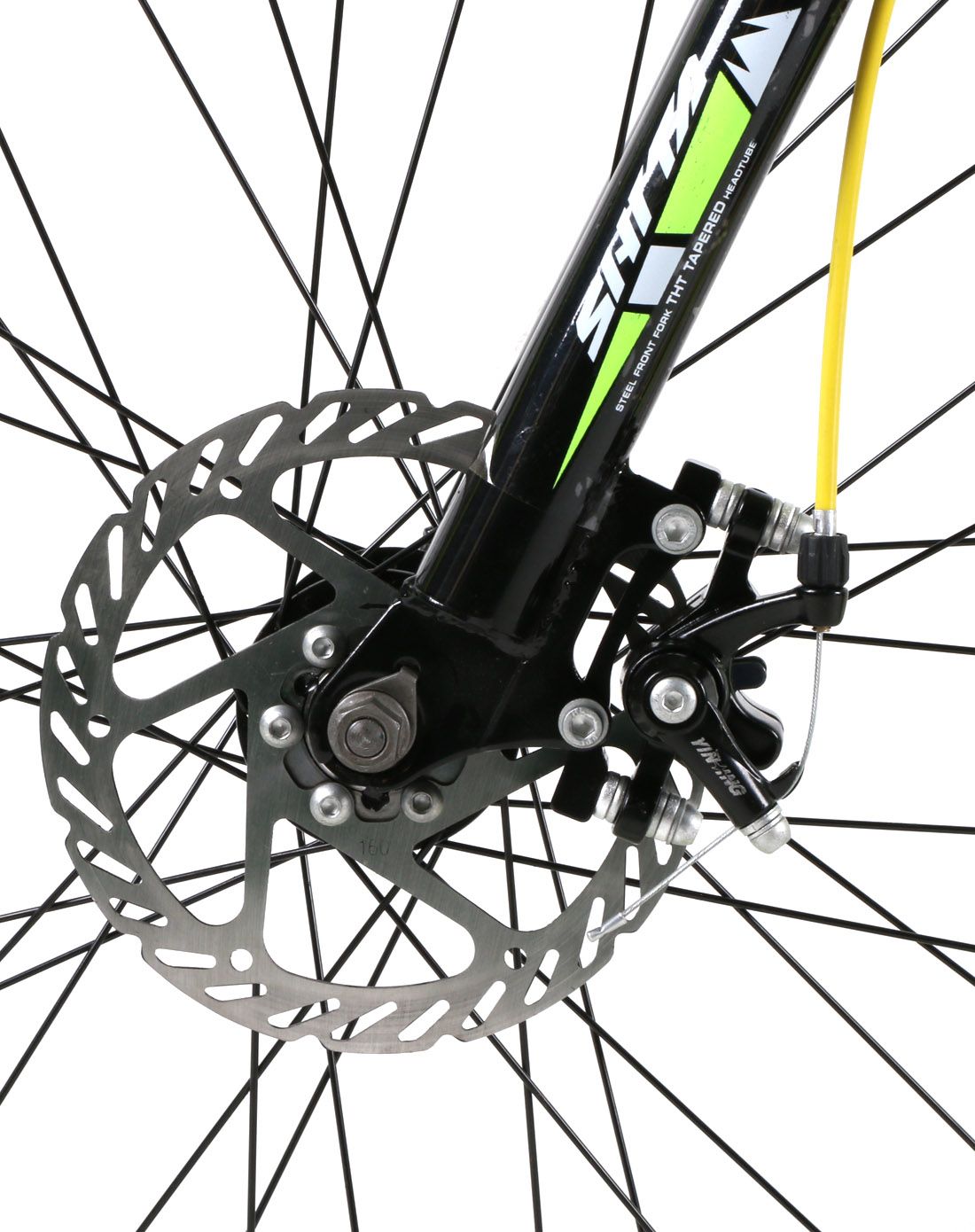 shita 24寸黑黄色连体拨杆21s彩圈山地车zhefz24