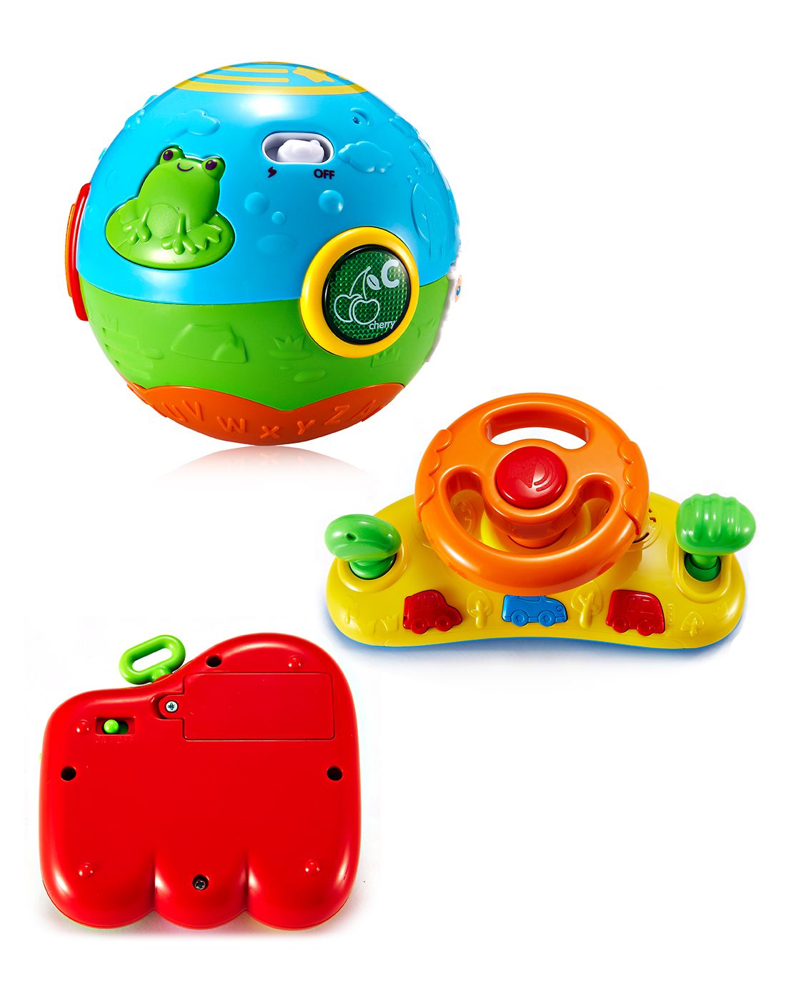 澳贝auby玩具专场【套装】快乐方向盘 农场滚滚球 小小音乐家463416ta