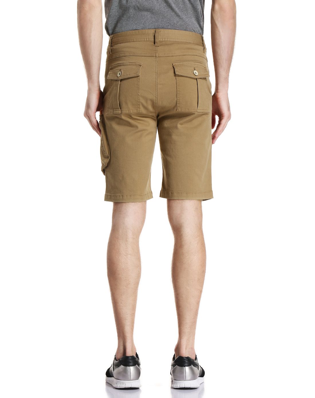 k-swiss美式青春休闲鞋服专场男款深黄色时尚休闲五分裤kwnv52321837