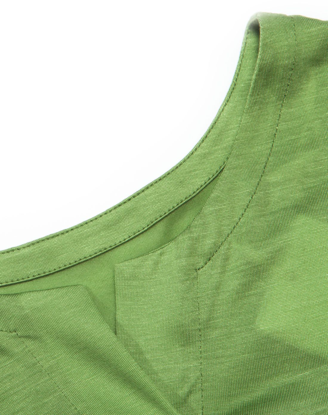 浅灰绿色休闲宽松长款t恤