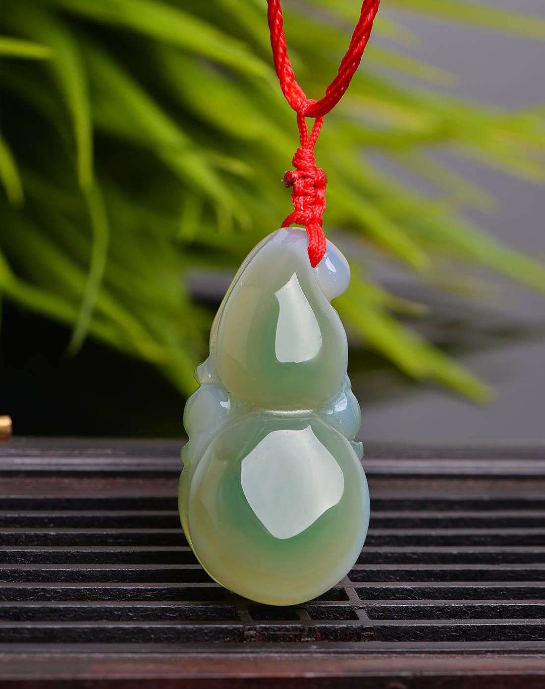 yuancuifang 绿玉髓葫芦吊坠附证书