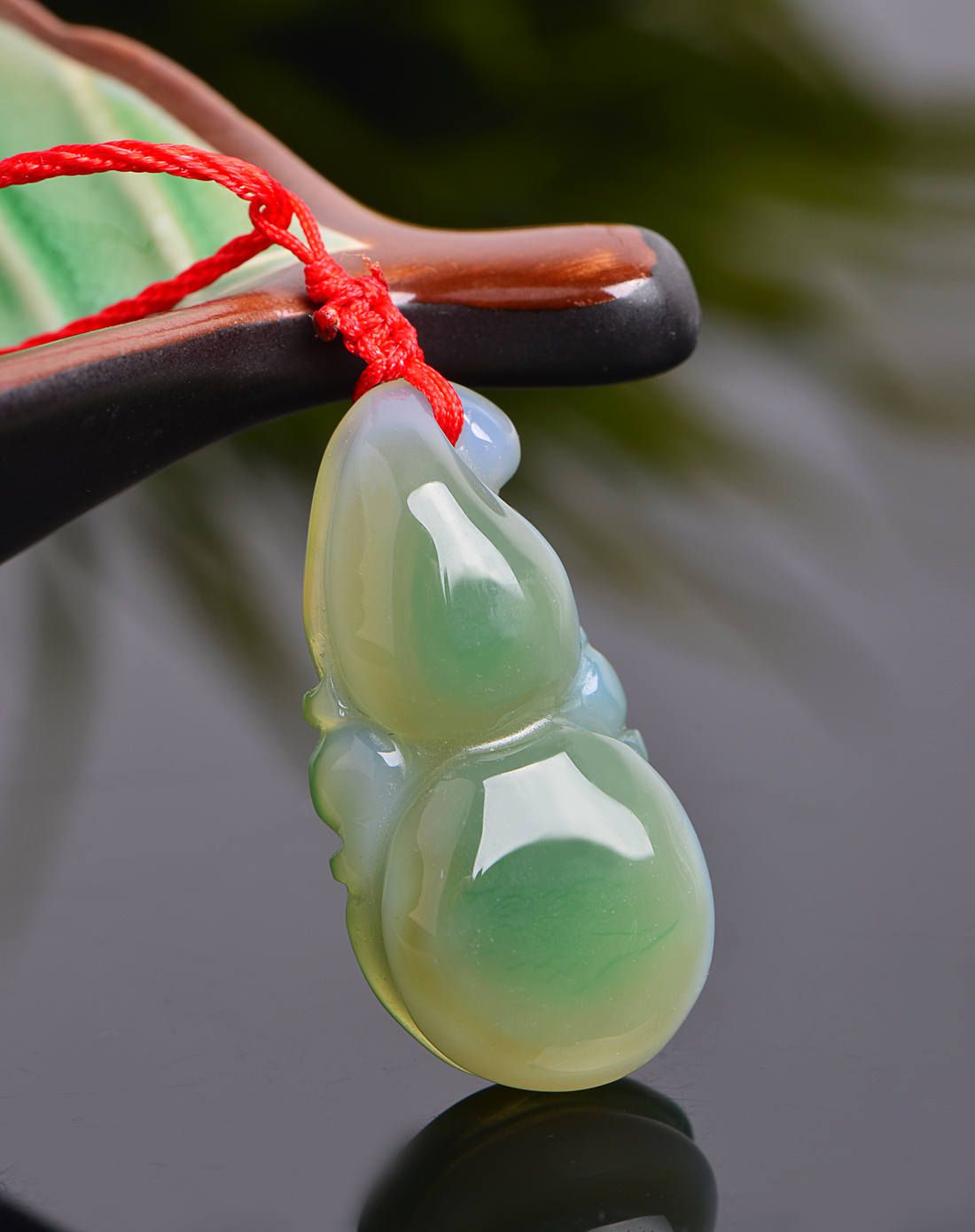 yuancuifang 绿玉髓葫芦吊坠附证书