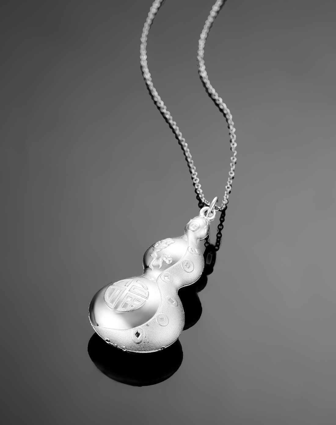 s999银福气临门葫芦吊坠(含配链)