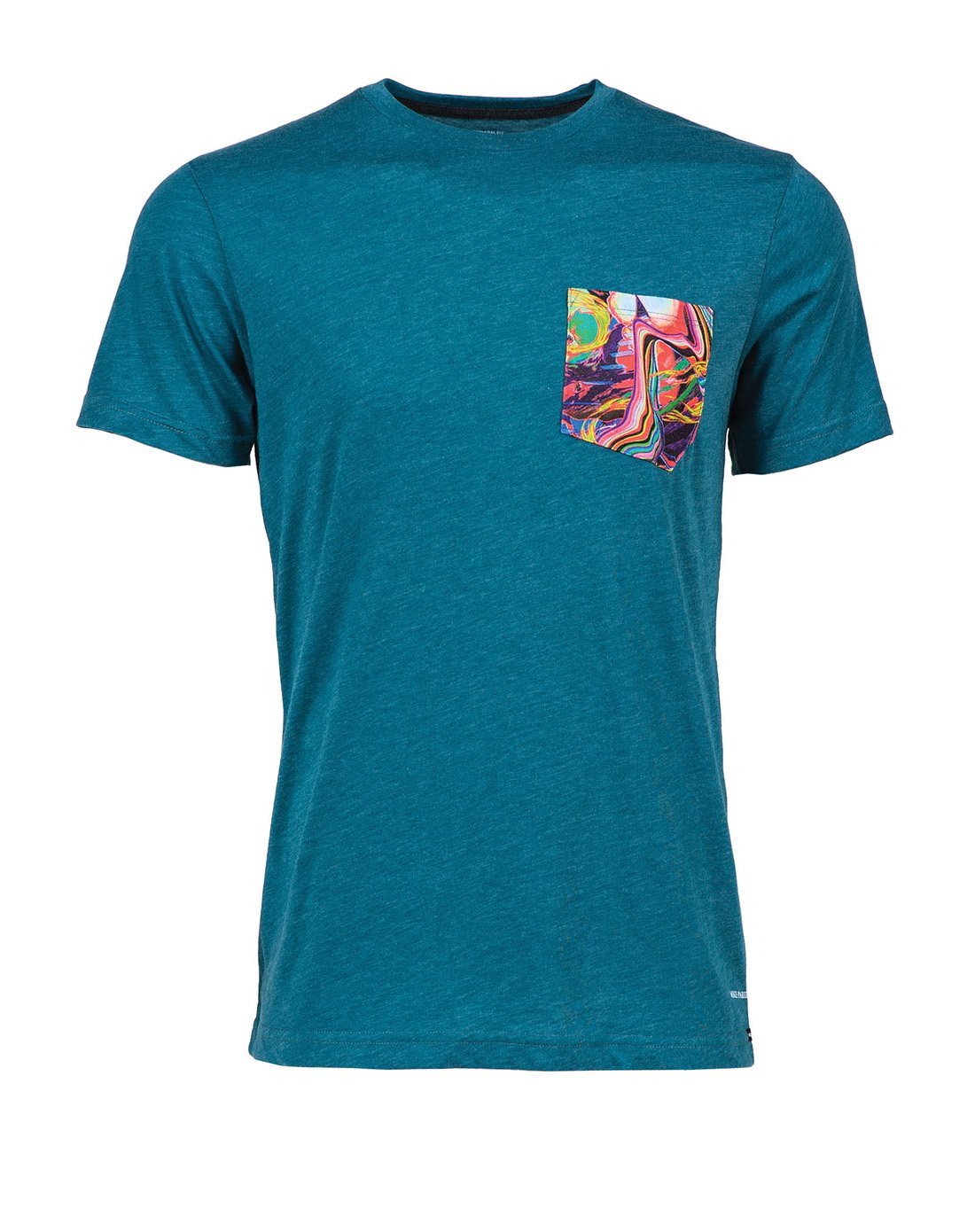 volcom男士靛青色经典潮流t恤