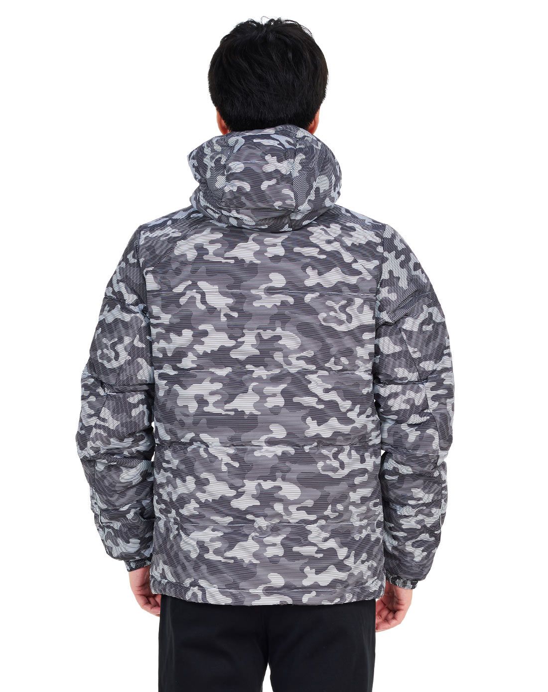 防寒保暖 男款灰色迷彩羽绒服 训练系列