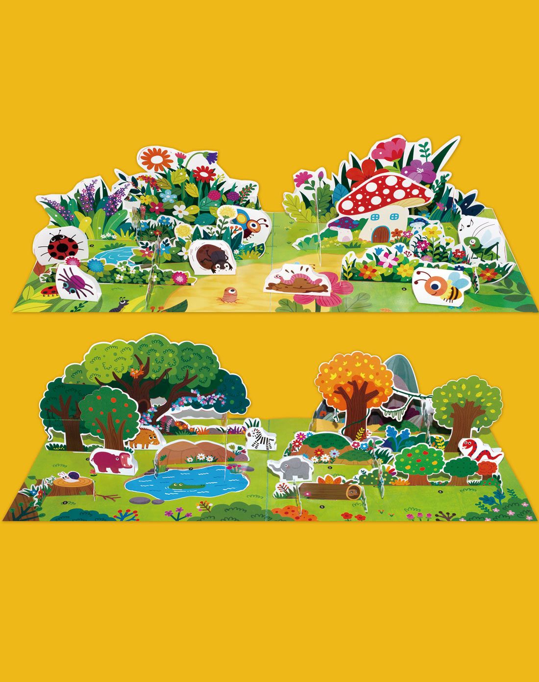 diy创意拼插立体场景书·有趣的小小昆虫 可爱的农场动物