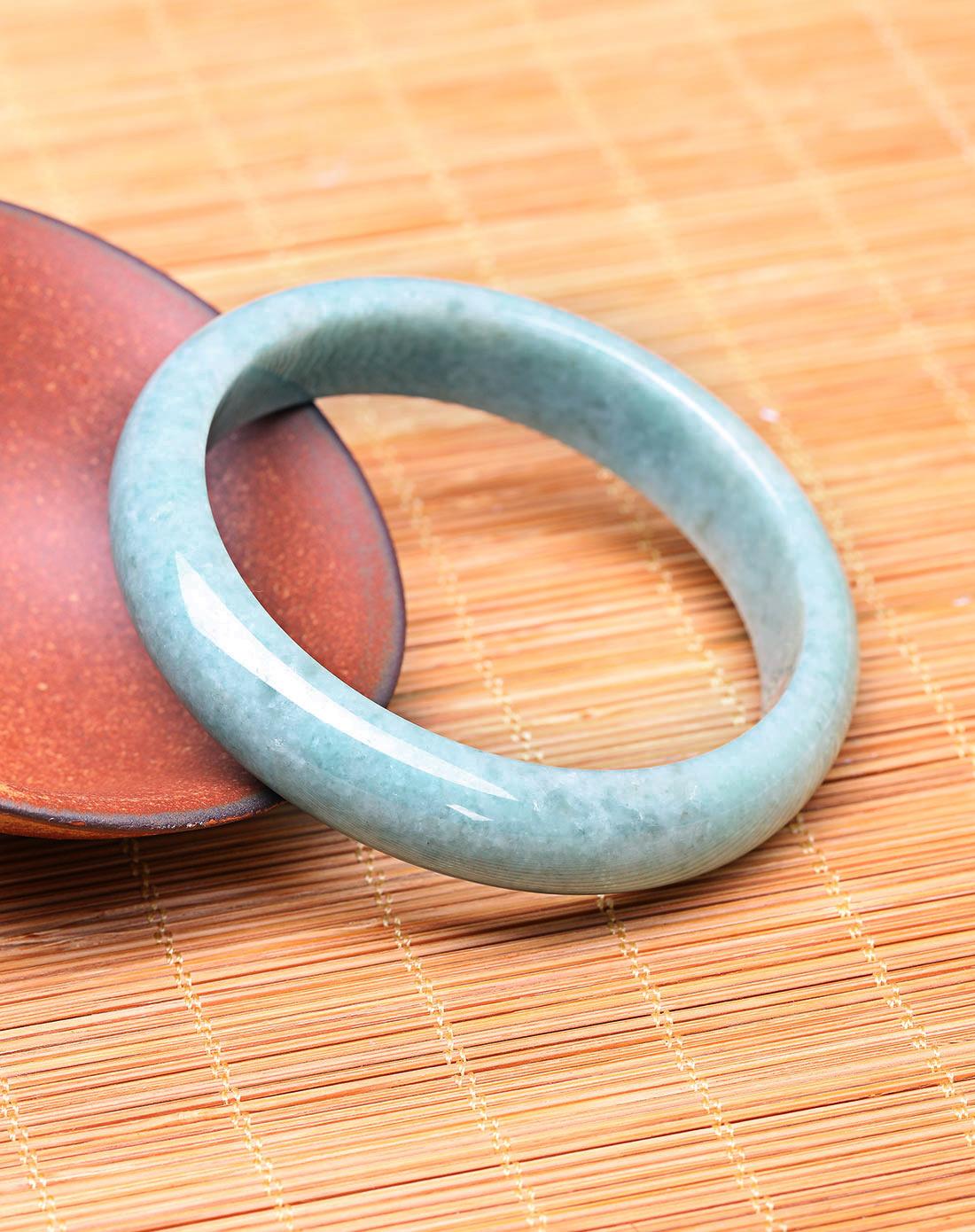 天然翡翠a货豆种手镯