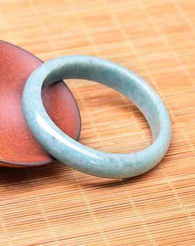 天然翡翠a货豆种手镯