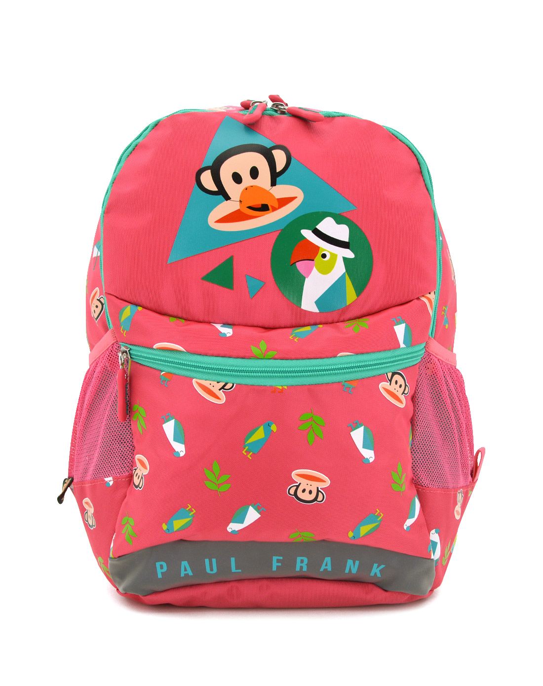 paul frank/大嘴猴桃红色女童卡通背包