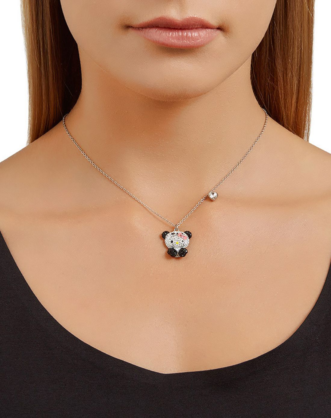 swarovski 中国专供-hello kitty 熊猫项链