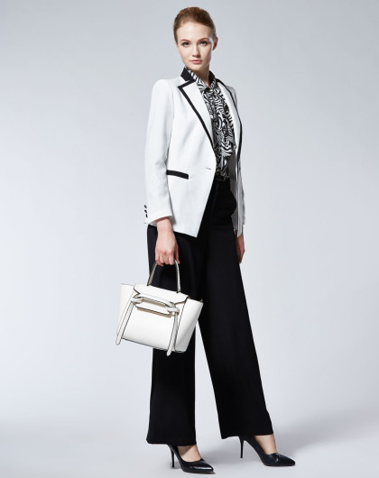 舒朗show long春装线上首发专场白色百搭一粒扣小西装s2141b06122a09