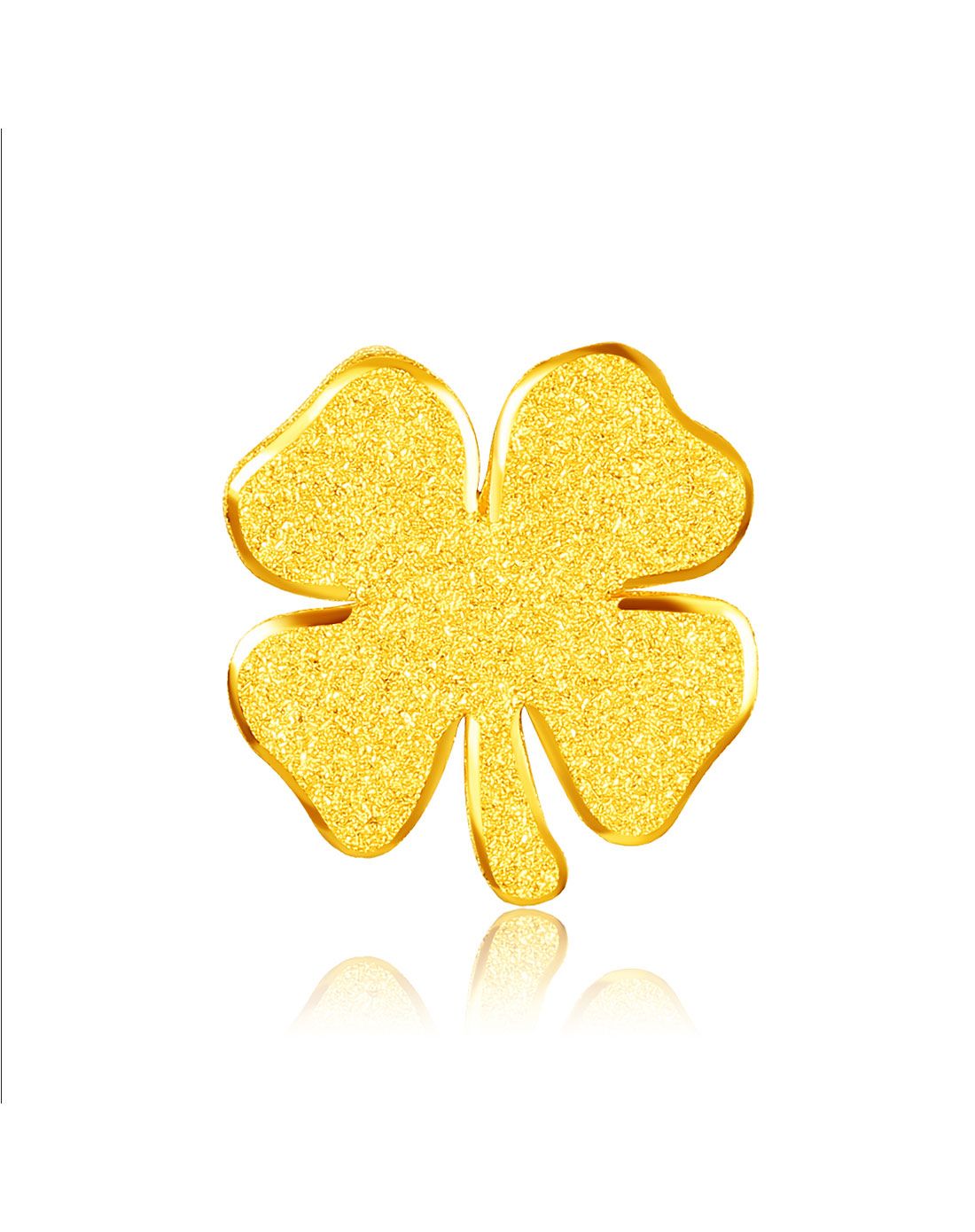 足金幸运四叶草吊坠(送皮带)约1.45克