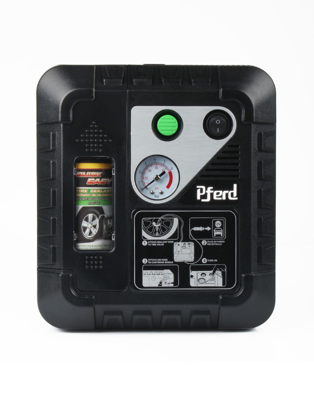 车载充气泵汽车轮胎打气泵12v车胎自动充气补胎一体机