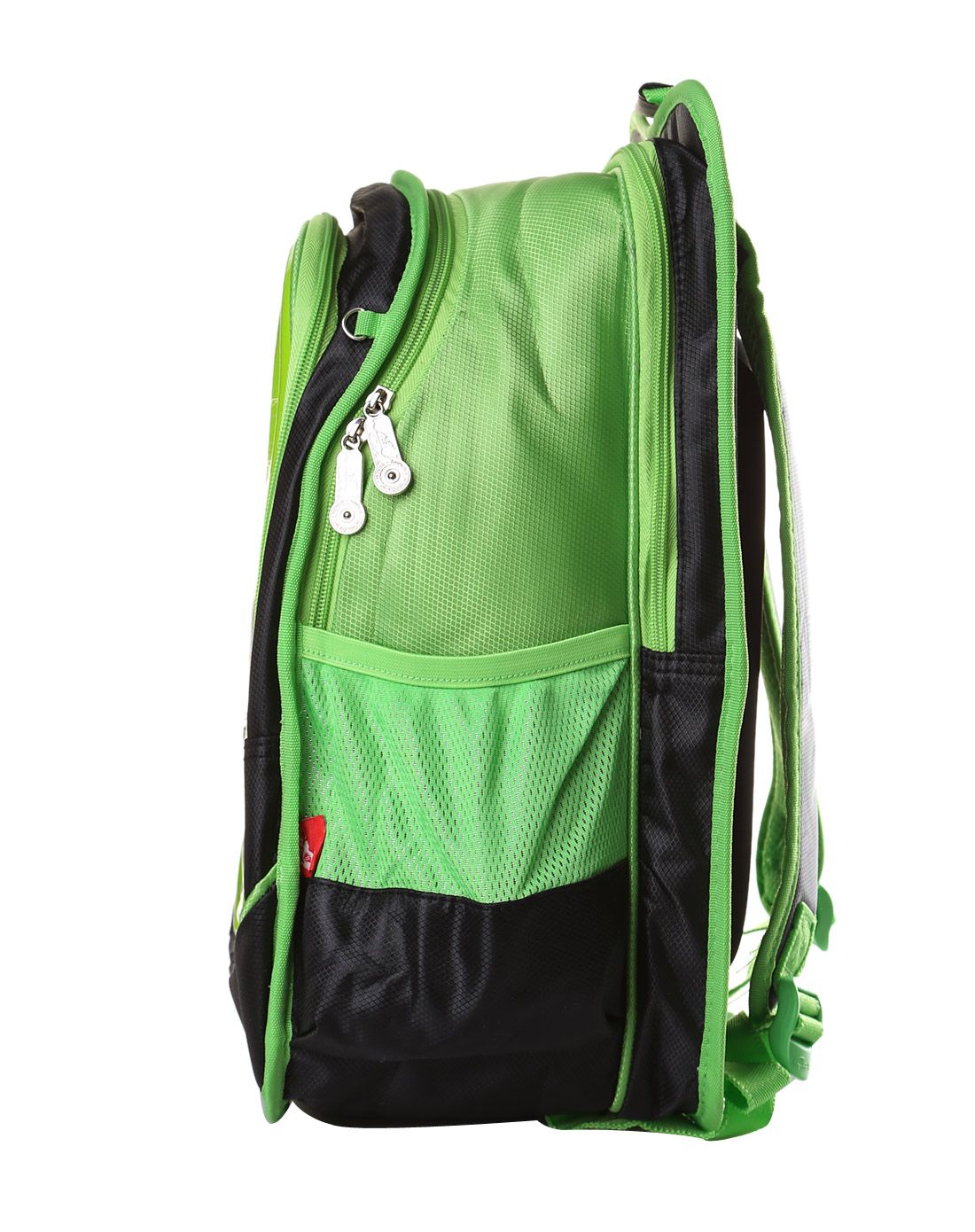 迪士尼disney黑绿色男童学生书包