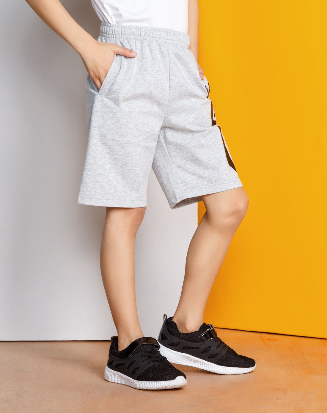 棉质舒适 男中大童运动五分裤短裤 男童童装