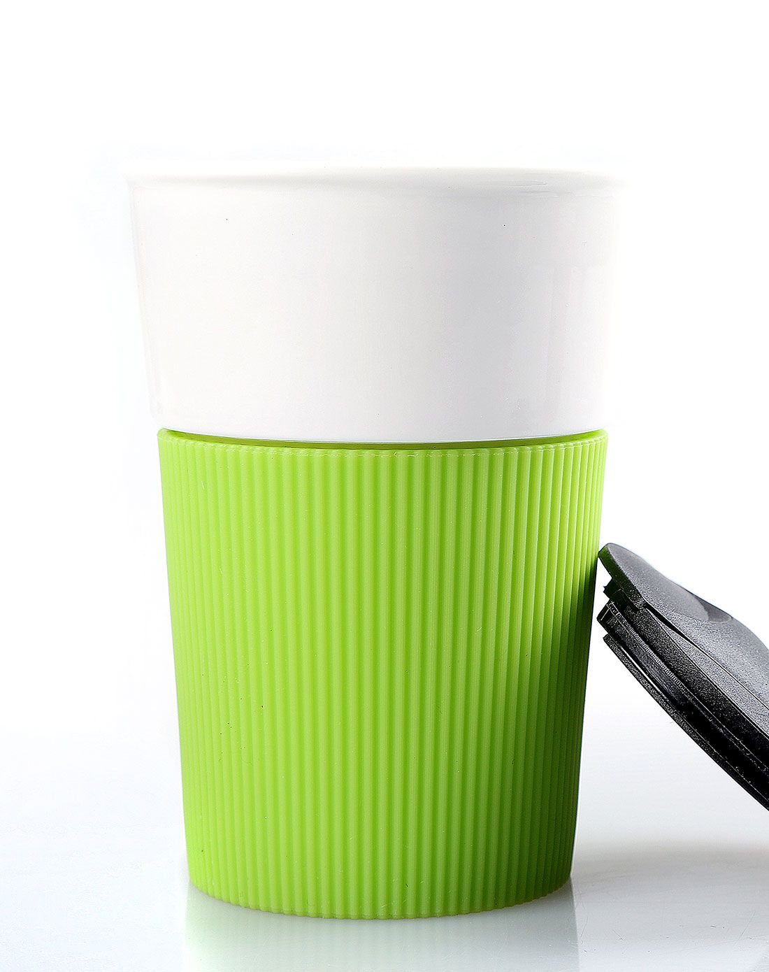 隔热防滑陶瓷杯(绿色)