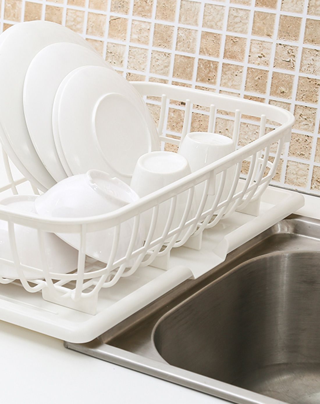 日本多功能大号沥水篮白色