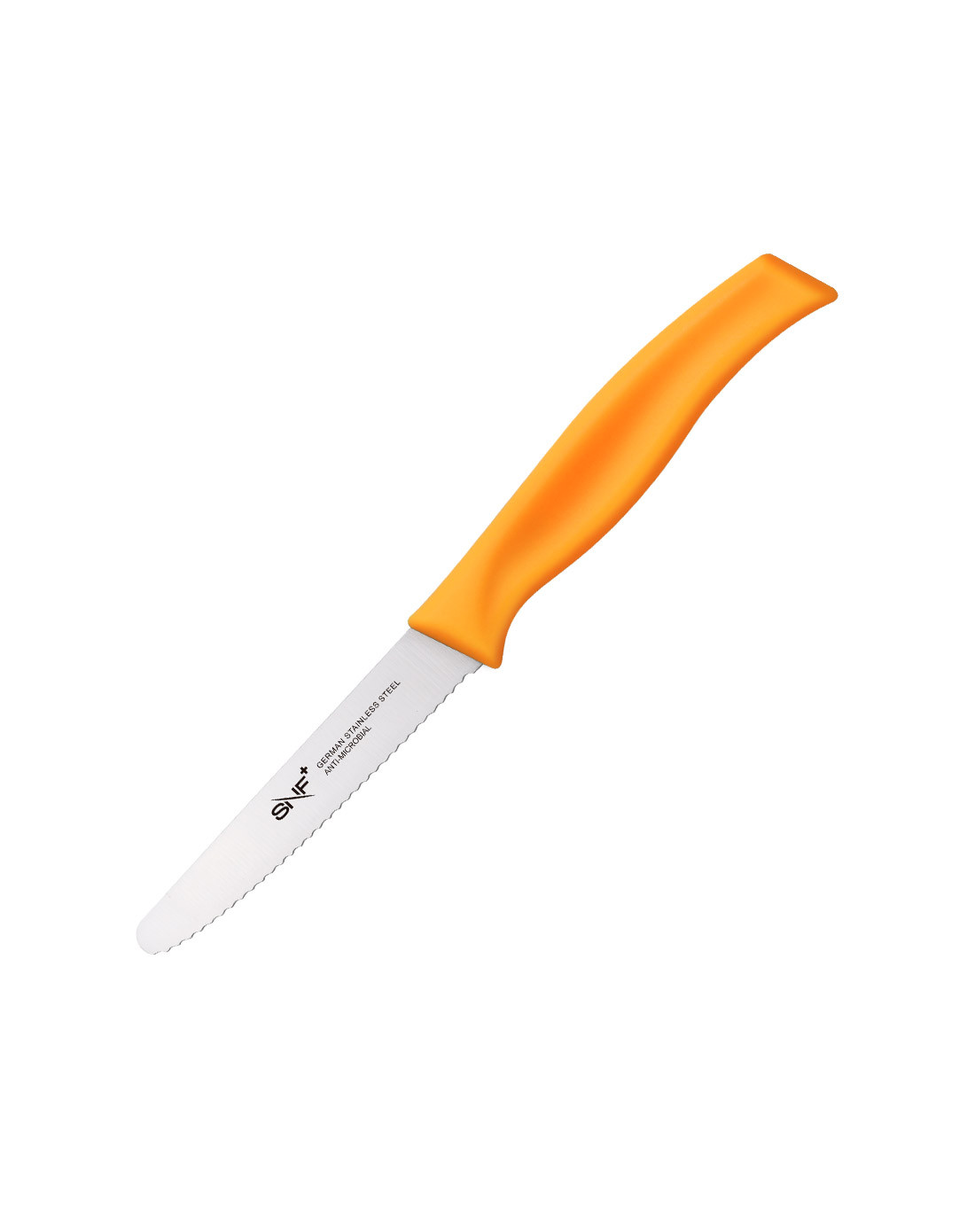 snf elite everyday日本金属离子抗菌水果刀-橙色带齿