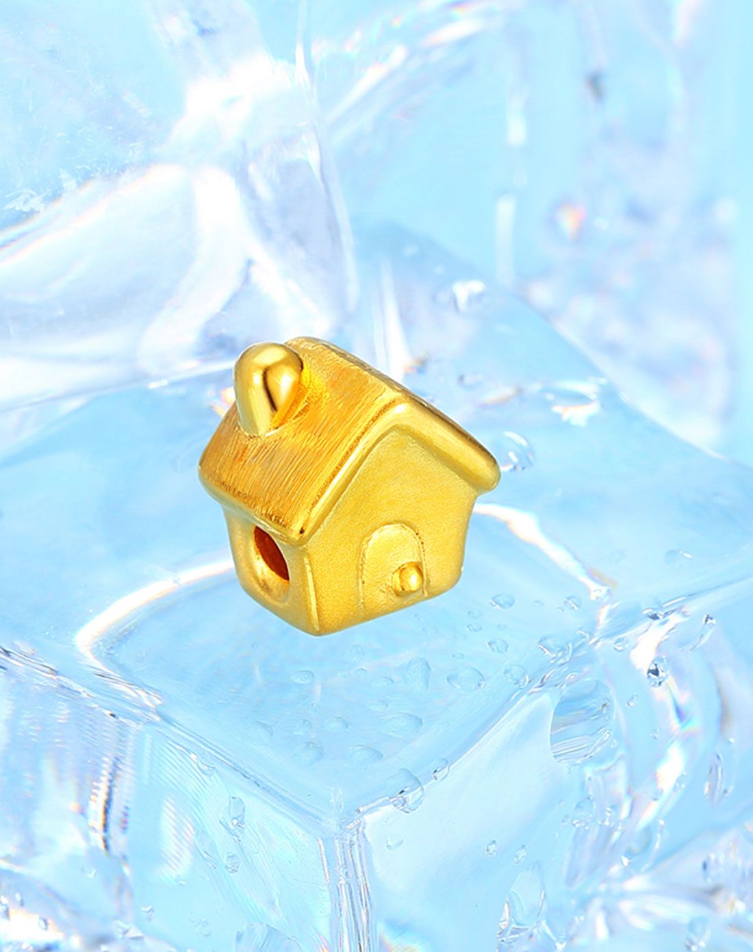 谢瑞麟tsl珠宝专场足金小房子吊坠7t-xh308_唯品会