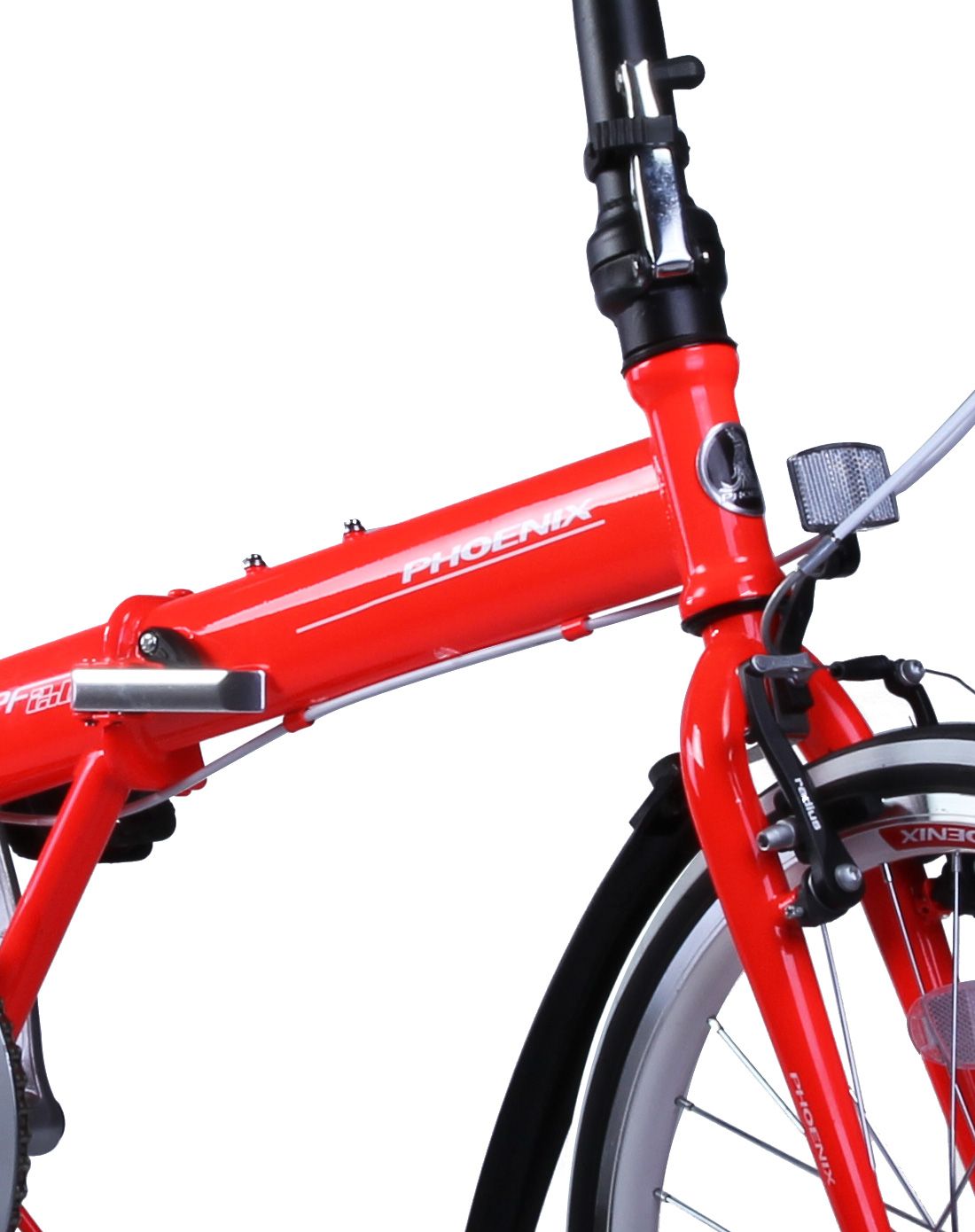 凤凰&奇扬自行车专场直发货中性款红色20寸折叠车 单速cpf20-2_唯品会