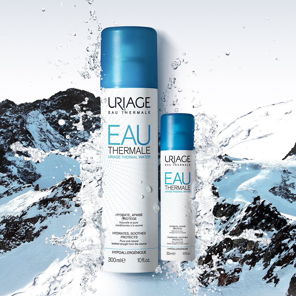 依泉等渗活泉水舒缓喷雾300ml 50ml 修护敏肌补水保湿