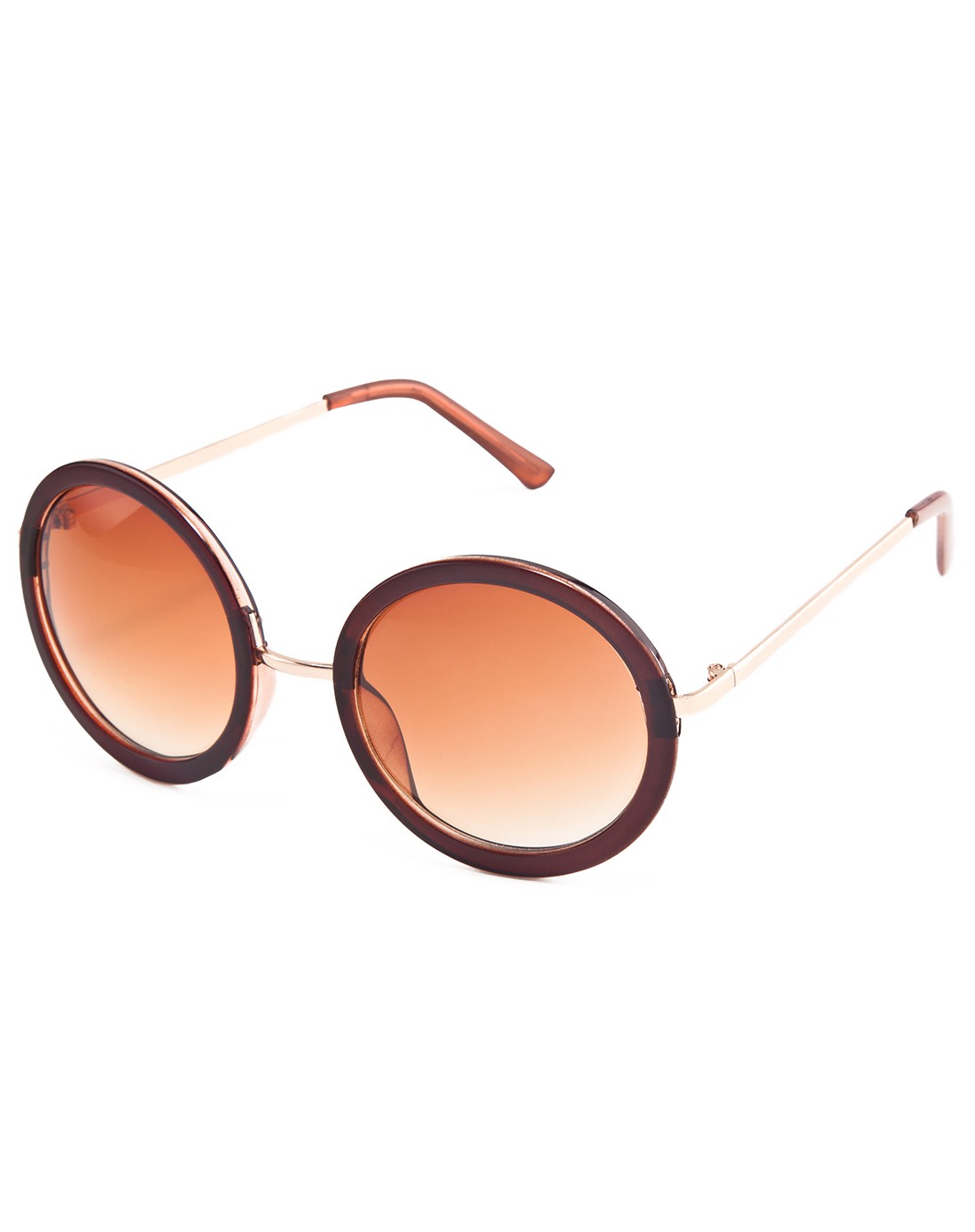 mt·mit皮具专场男女款茶色时尚复古太阳镜330501_唯品会