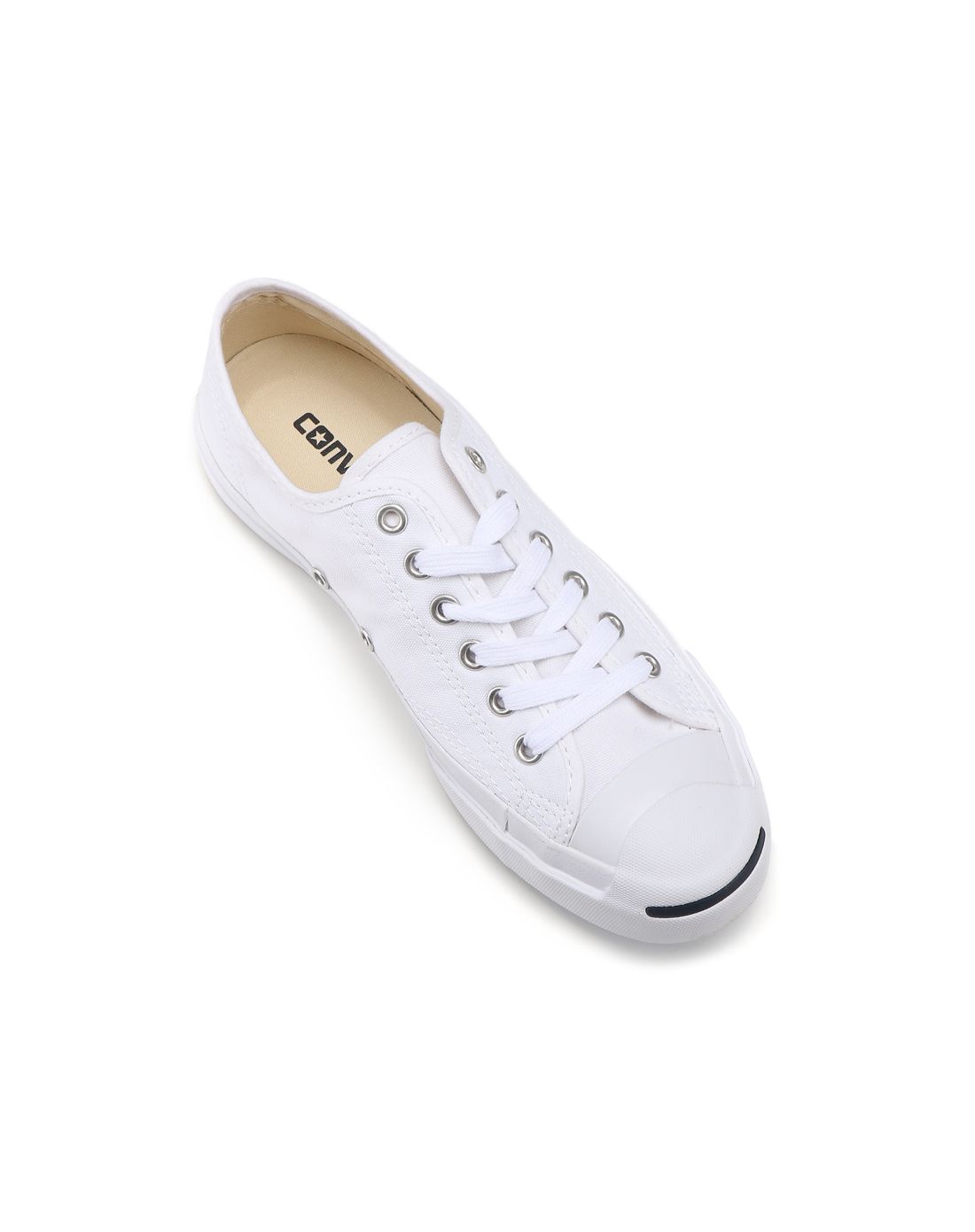 匡威 舒适轻便 中性款白色低帮休闲鞋