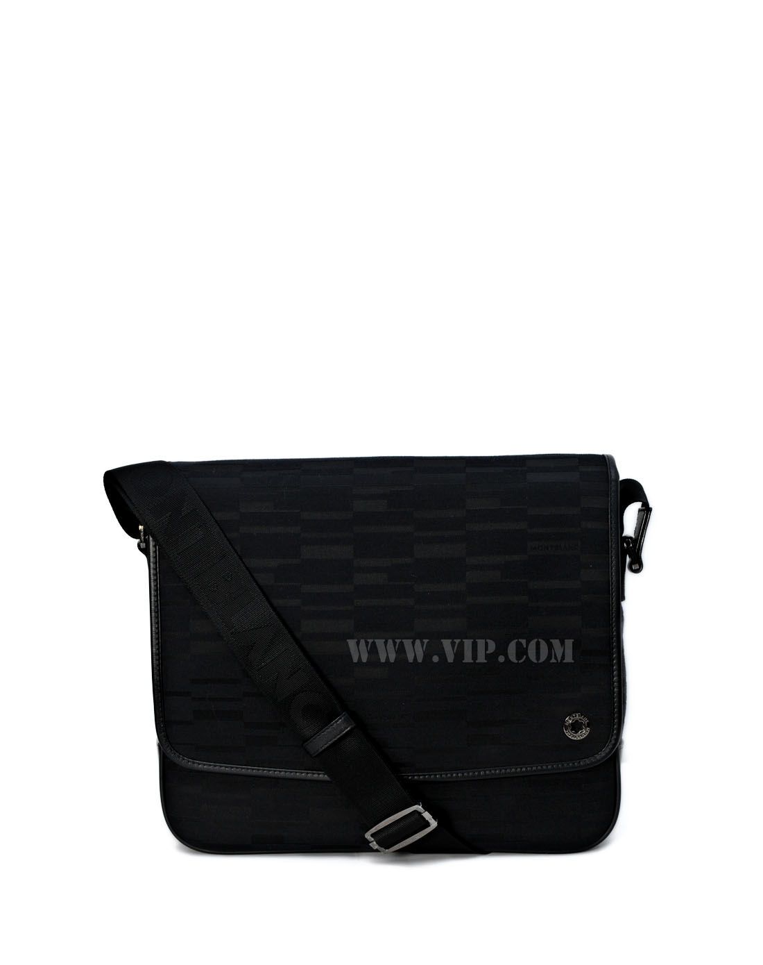 montblanc包包及配件专场montblanc 男士帆布暗纹横款斜挎包107762