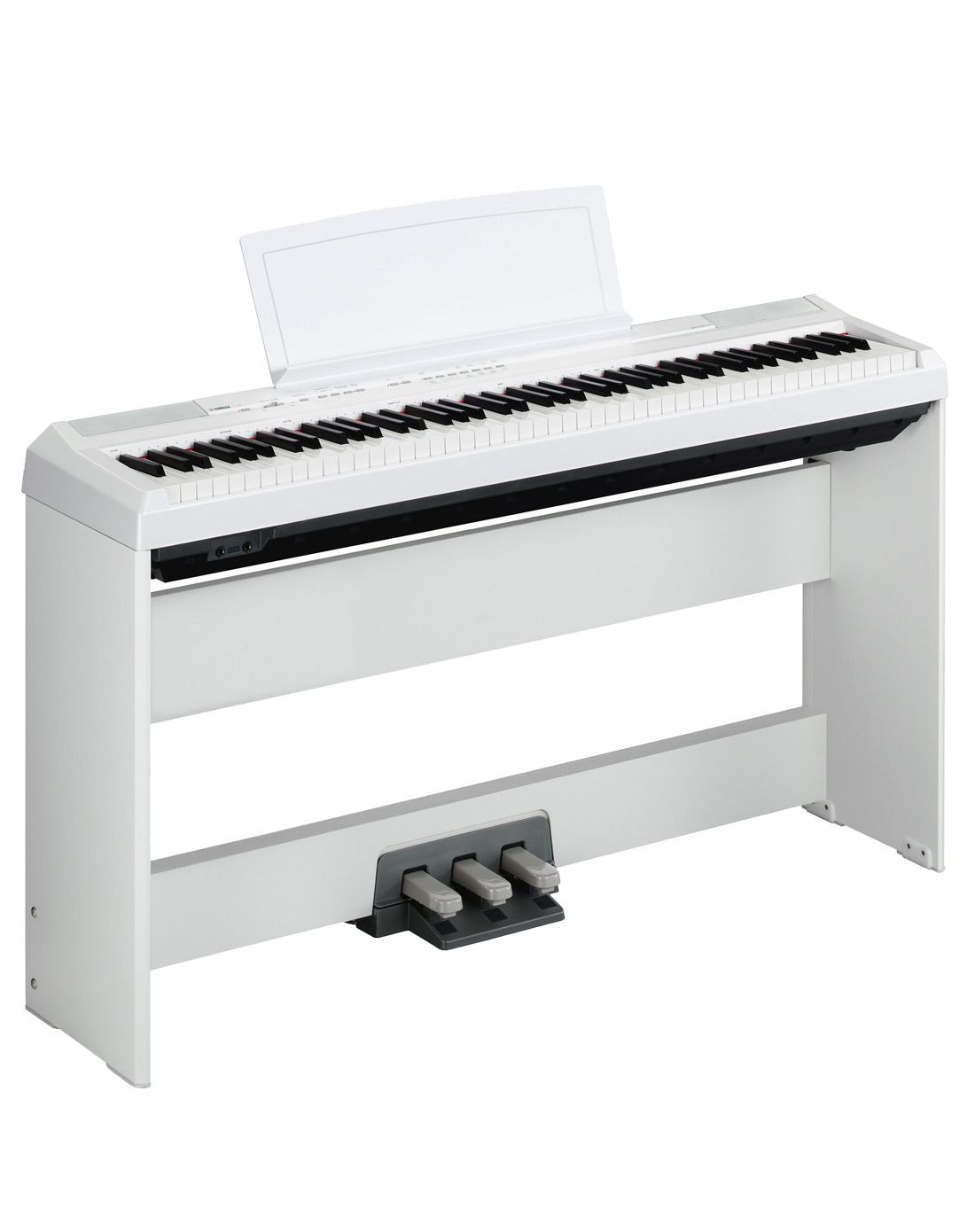 雅马哈电钢琴p115白色88键重锤便携式全国联保全套包装