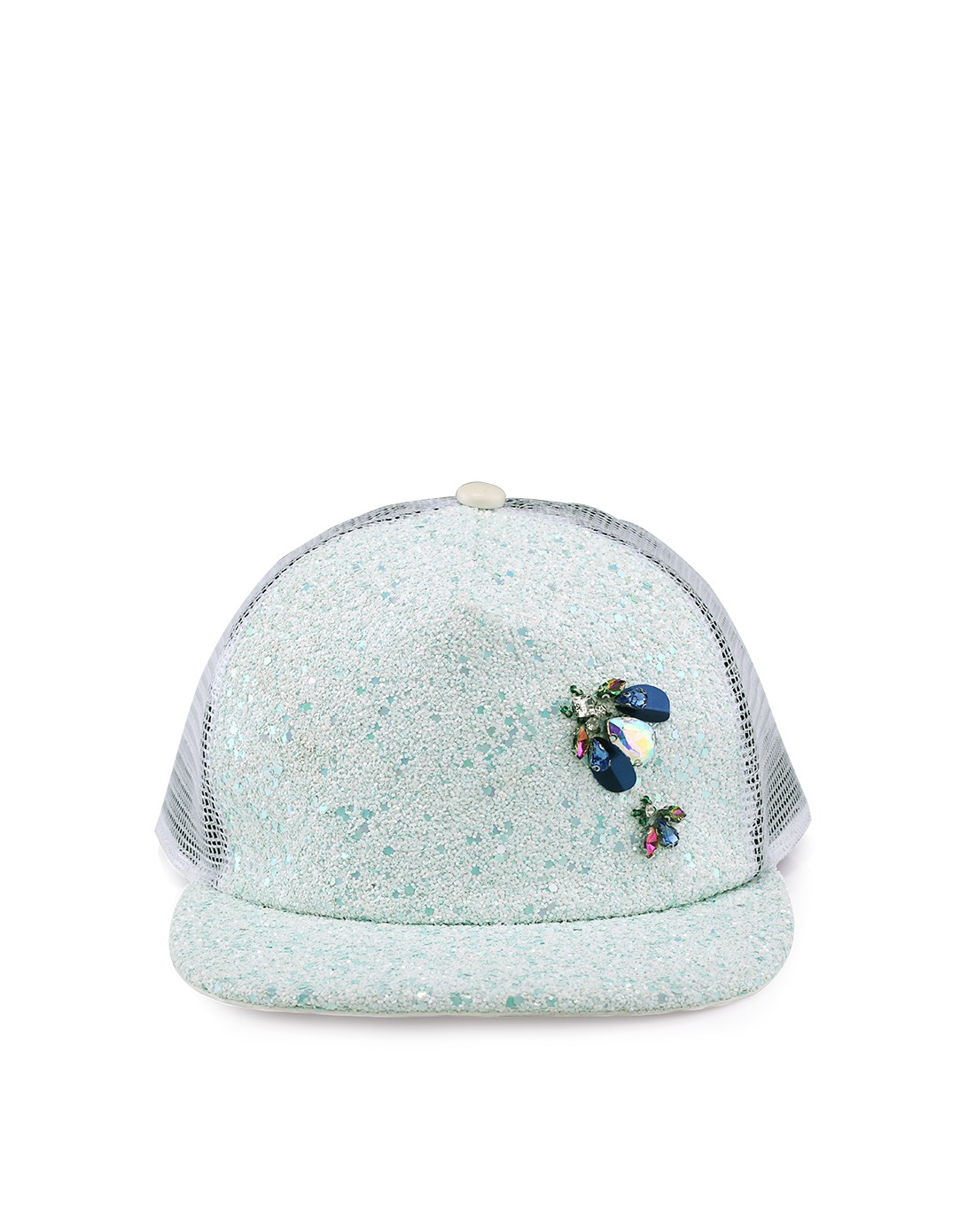 水晶钻装饰小昆虫鸭舌帽棒球帽
