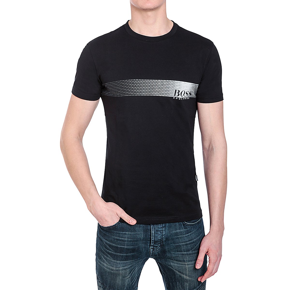 买手推荐 montblanc&hugo boss精英雨果博斯 男士休闲百搭短袖t恤