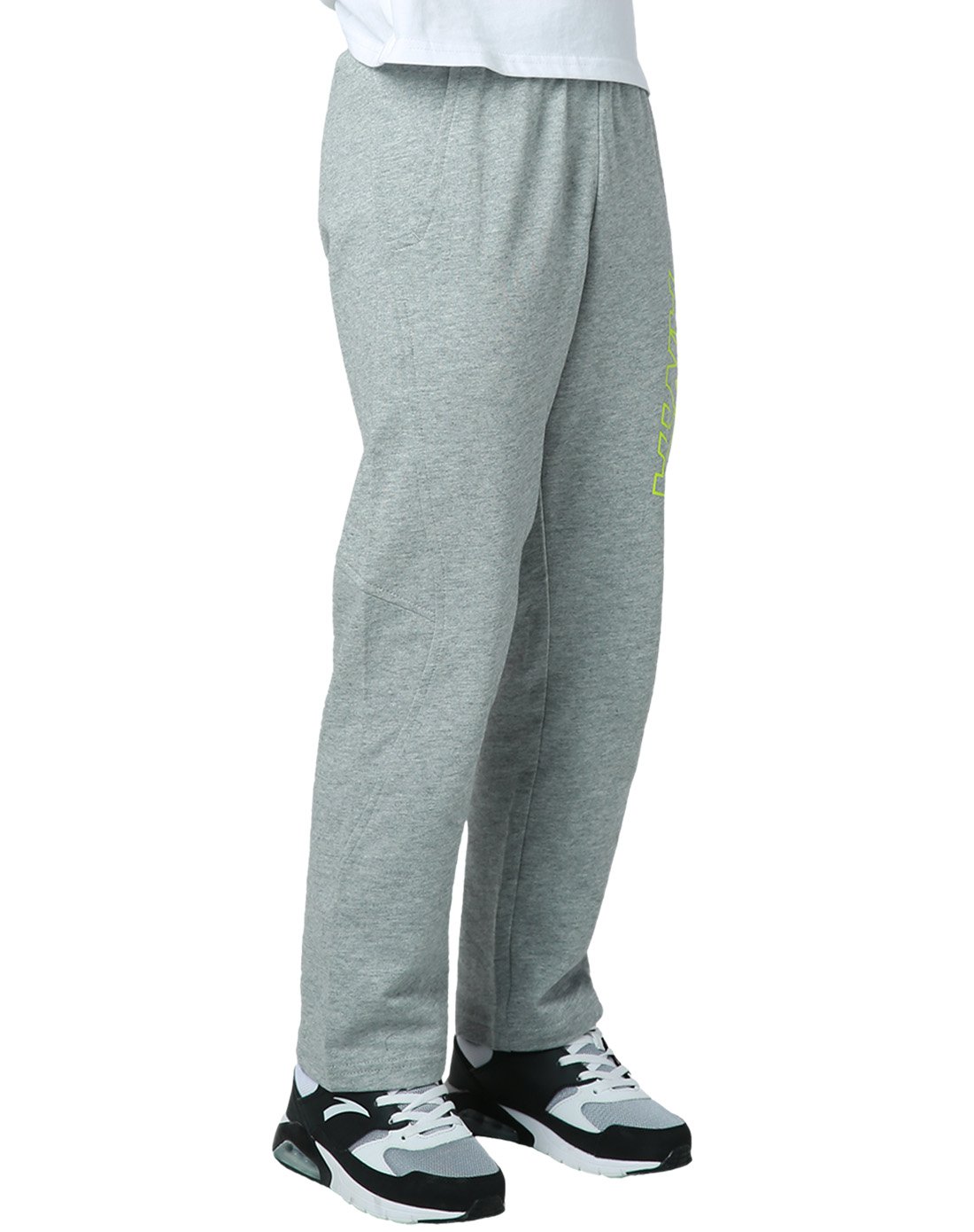 纯棉微弹 男童款花灰色运动长裤 跑步系列