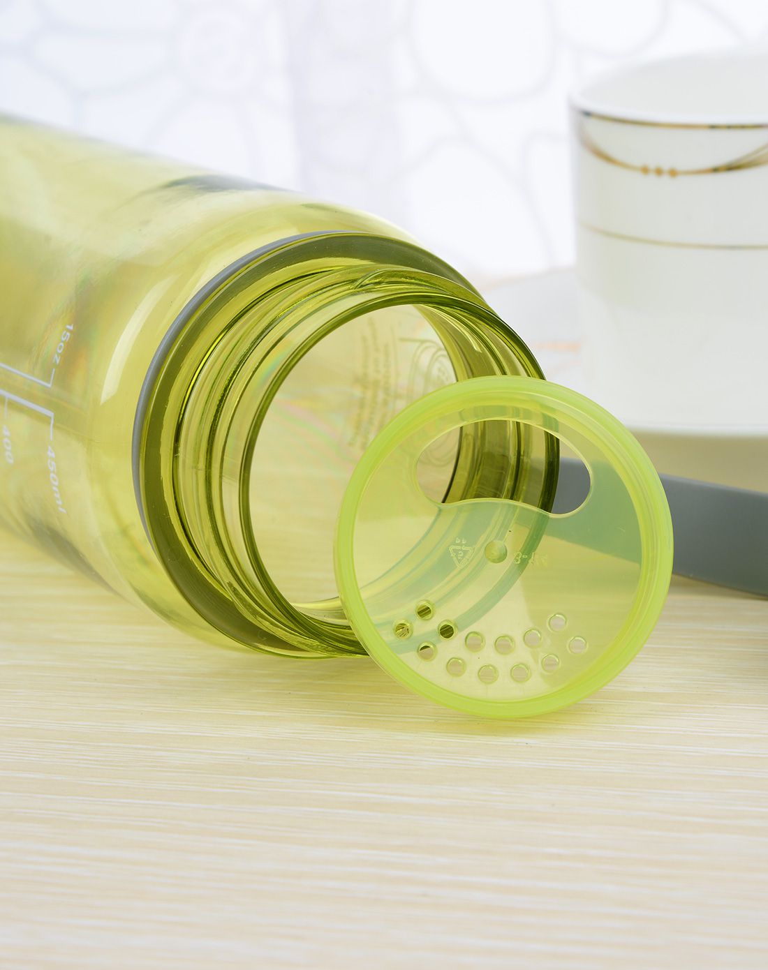 乐扣乐扣塑料水杯车载户外防漏随手茶杯 500ml绿色