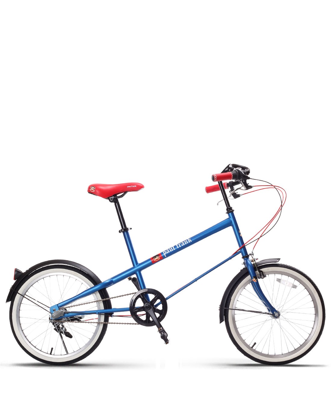 大嘴猴paul frank自行车专场直发货布鲁斯20寸 中性款蓝色城市车 内3