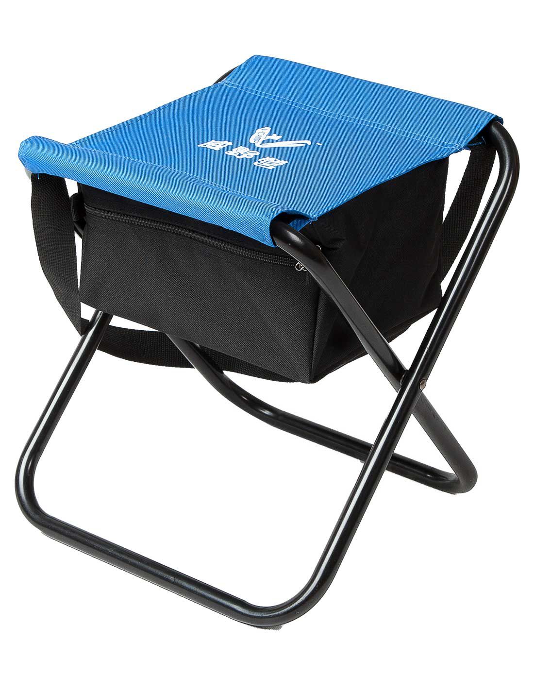 蓝色可置物折叠便携钓鱼椅