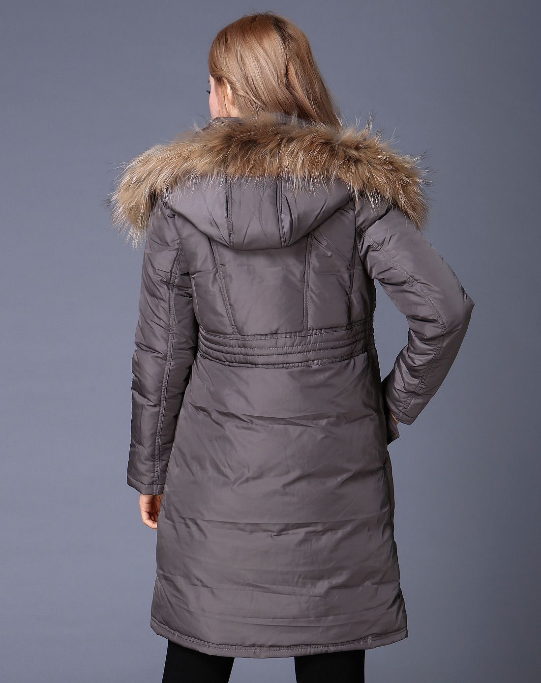 gustavo arango女款咖色棉衣3g59a620670_唯品会