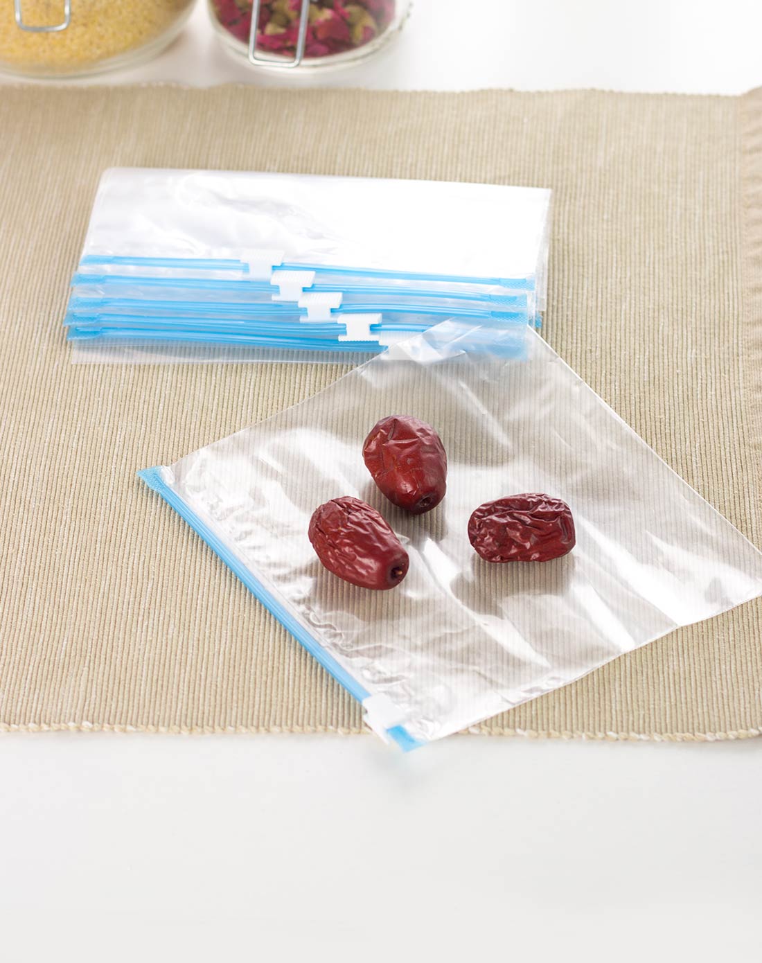 进口藏鲜拉链式密封食物保鲜收纳袋/小72枚入