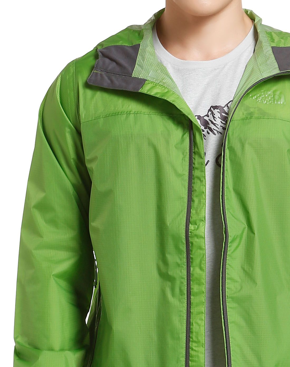 防风个性 男款绿色连帽长袖外套