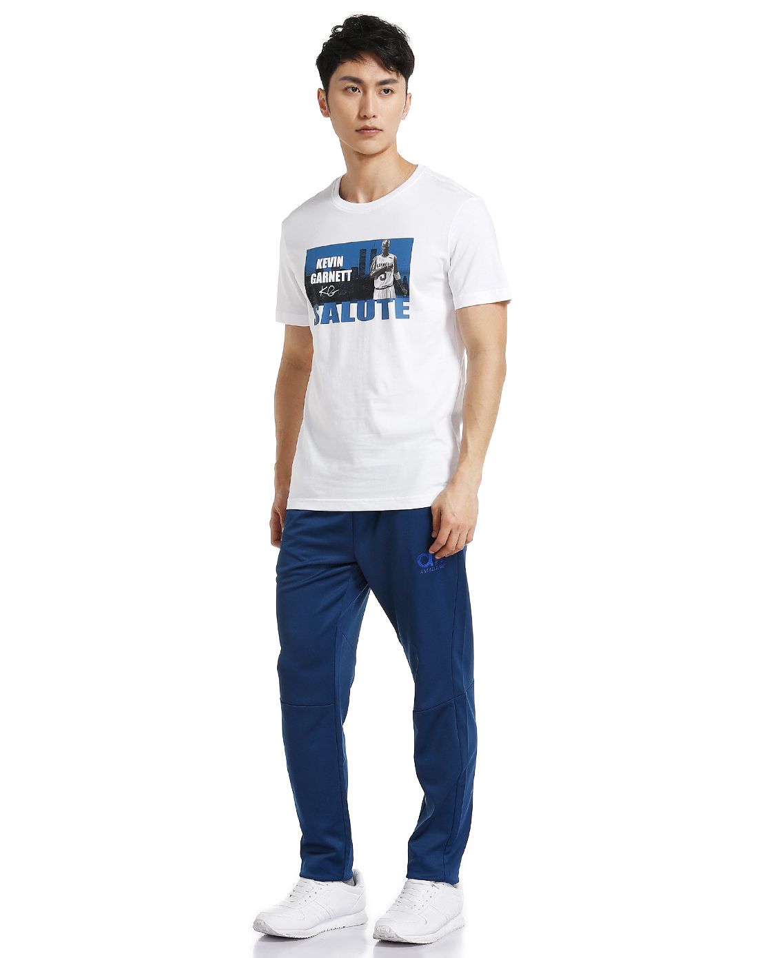 棉质 男款白色潮搭t恤 透气吸湿