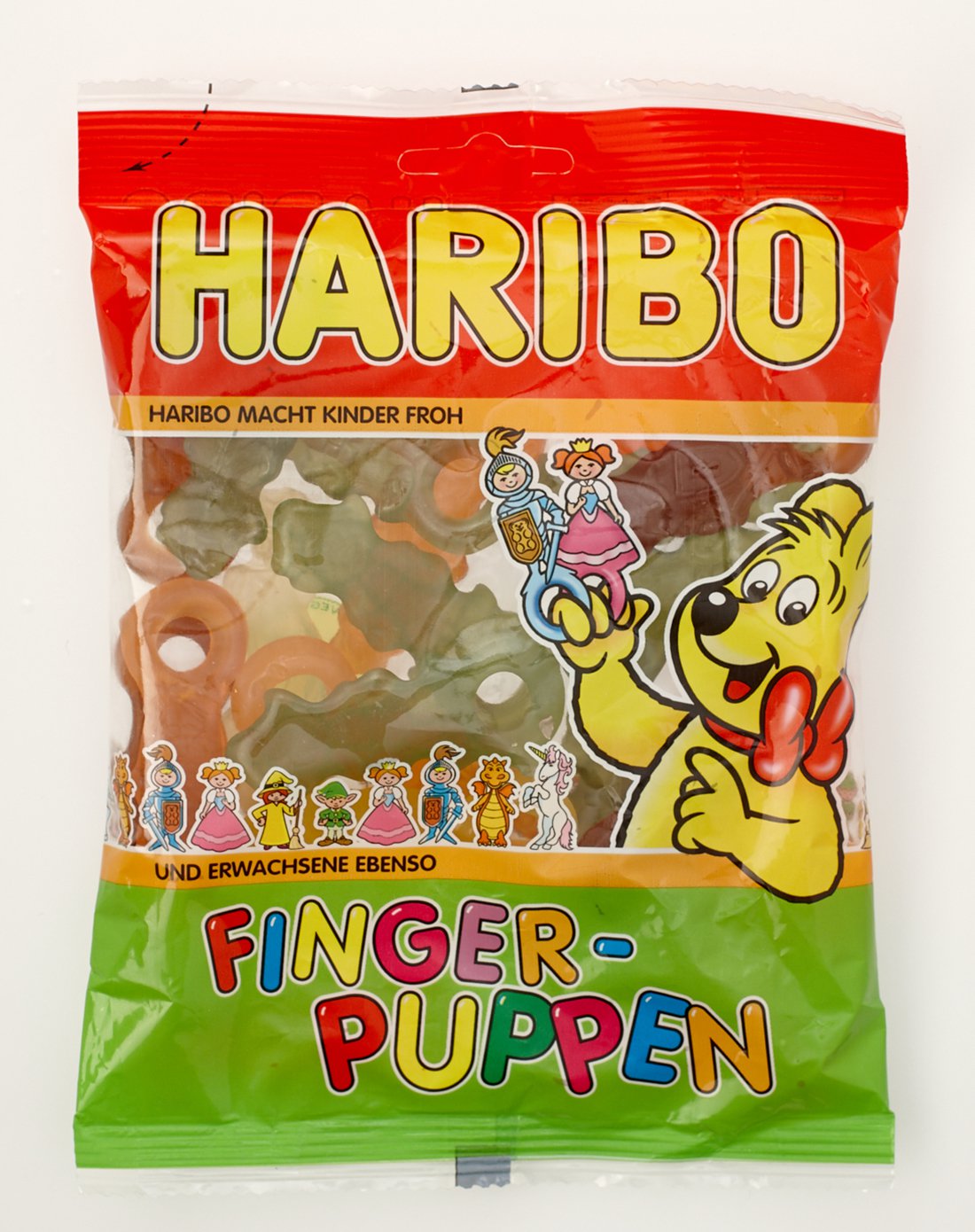 德国haribo哈瑞宝手指木偶橡皮糖 200g